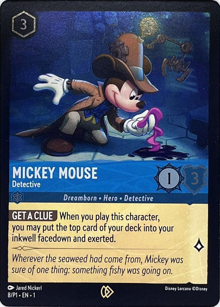 Mickey Mouse - Detective (8) [Disney Lorcana Promo Cards] | Jack's On Queen