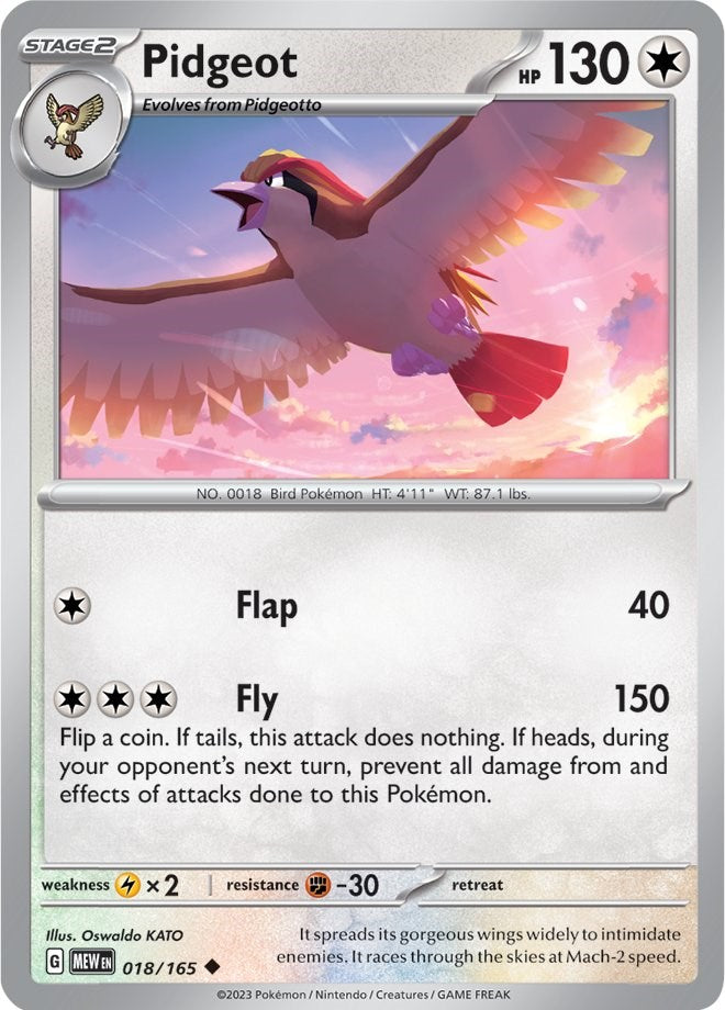 Pidgeot (018/165) [Scarlet & Violet: 151] | Jack's On Queen