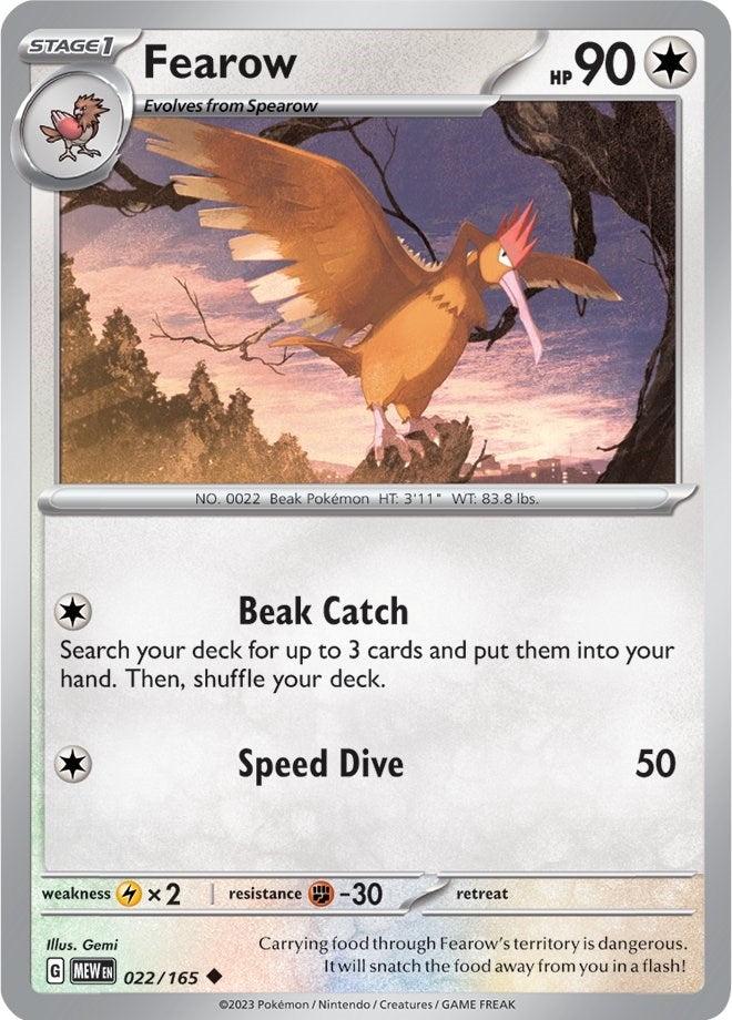 Fearow (022/165) [Scarlet & Violet: 151] | Jack's On Queen