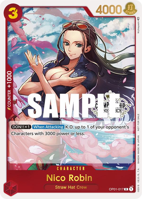 Nico Robin (Store Championship 2023 Participation Pack Vol.1) (OP01-017) [One Piece Promotion Cards] | Jack's On Queen