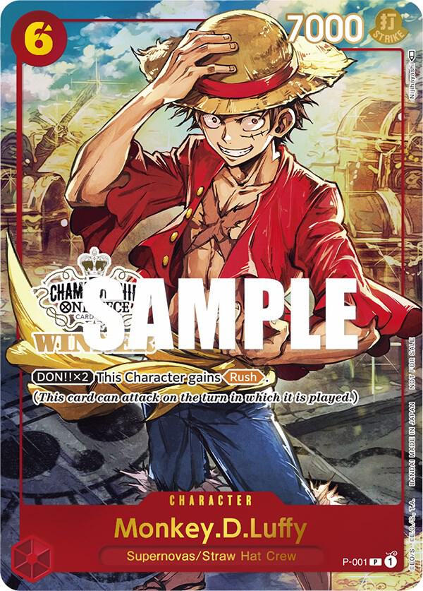 Monkey.D.Luffy (Store Championship Trophy Card) (P-001) [One Piece Promotion Cards] | Jack's On Queen