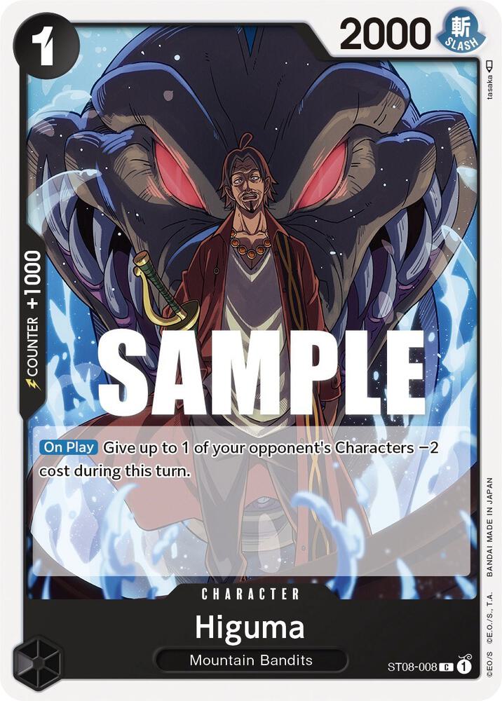 Higuma (ST08-008) [Starter Deck 8: Monkey.D.Luffy] | Jack's On Queen