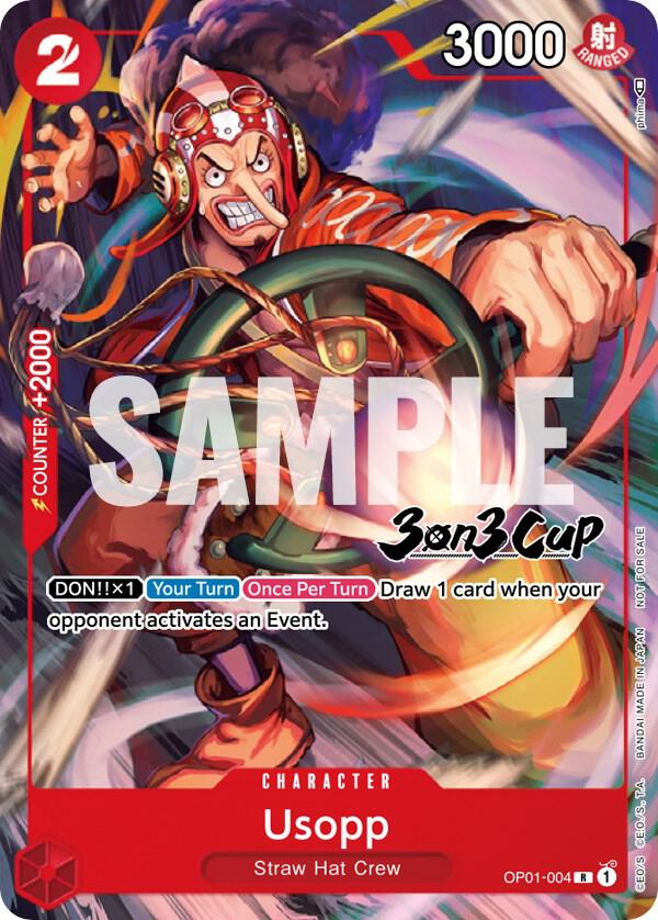 Usopp (3-on-3 Cup) [Participant] (OP01-004) [One Piece Promotion Cards] | Jack's On Queen