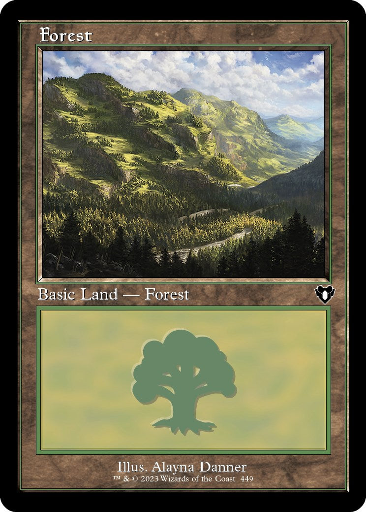 Forest (449) (Retro) [Commander Masters] | Jack's On Queen