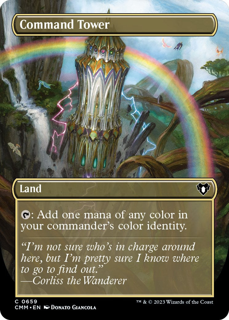 Command Tower (Borderless Alternate Art) [Commander Masters] | Jack's On Queen