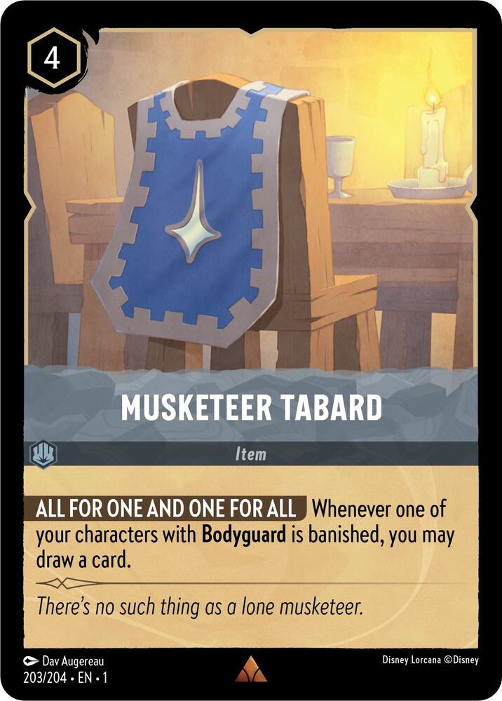 Musketeer Tabard (203/204) [The First Chapter] | Jack's On Queen
