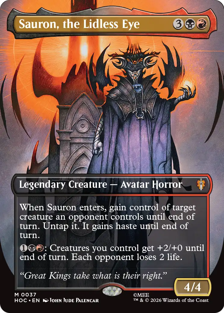 Sauron, the Lidless Eye (Borderless) [The Hobbit: Eternal-Legal] | Jack's On Queen