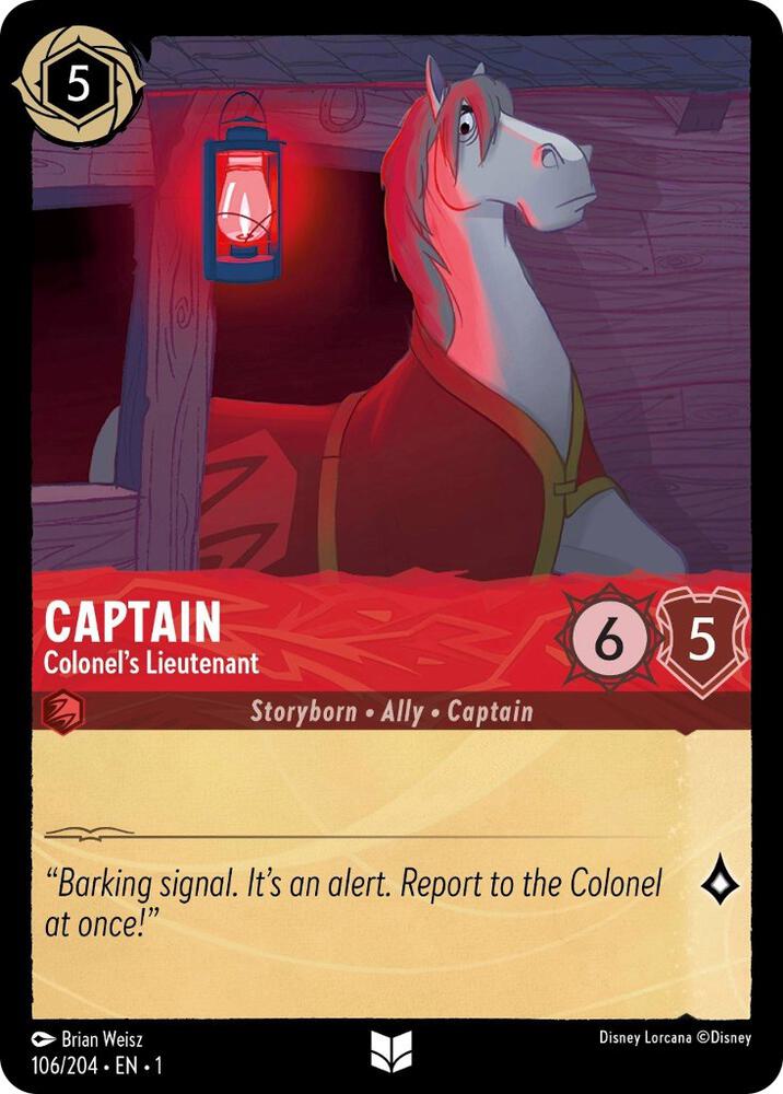 Captain - Colonel's Lieutenant (106/204) [The First Chapter] | Jack's On Queen