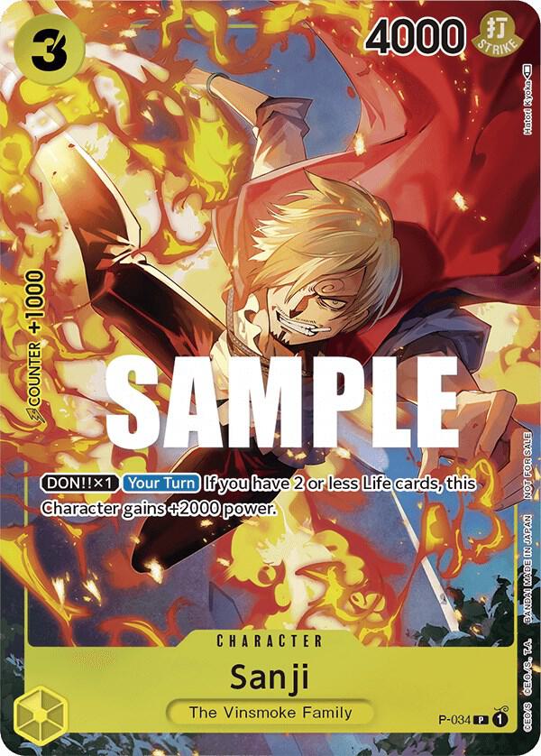Sanji (Event Pack Vol. 2) (P-034) [One Piece Promotion Cards] | Jack's On Queen