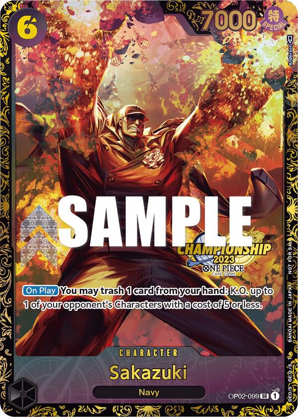 Sakazuki (Championship 2023) (OP02-099) [One Piece Promotion Cards] | Jack's On Queen