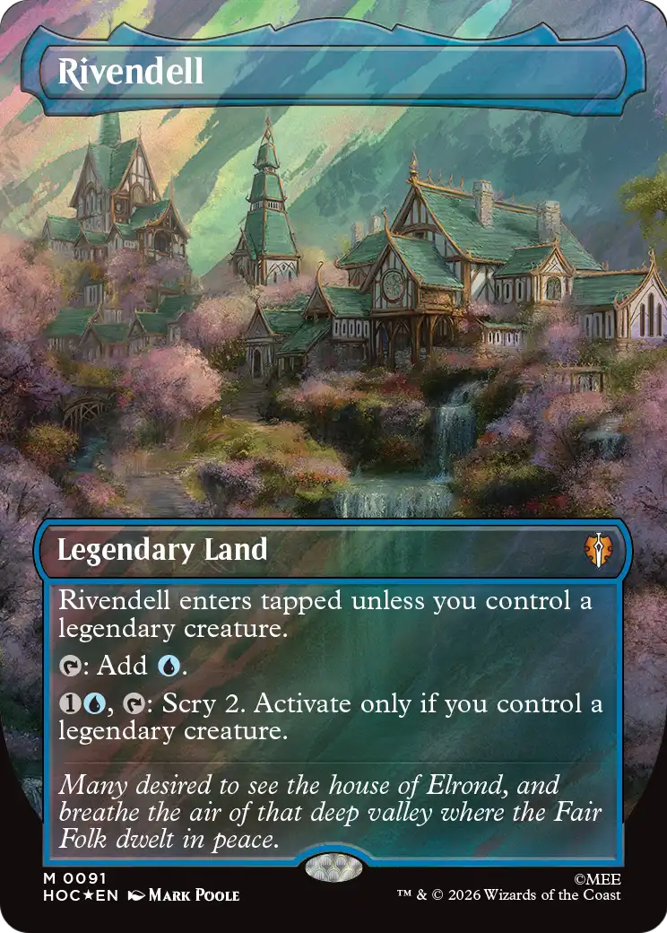 Rivendell (Borderless) (Surge Foil) [The Hobbit: Eternal-Legal] | Jack's On Queen