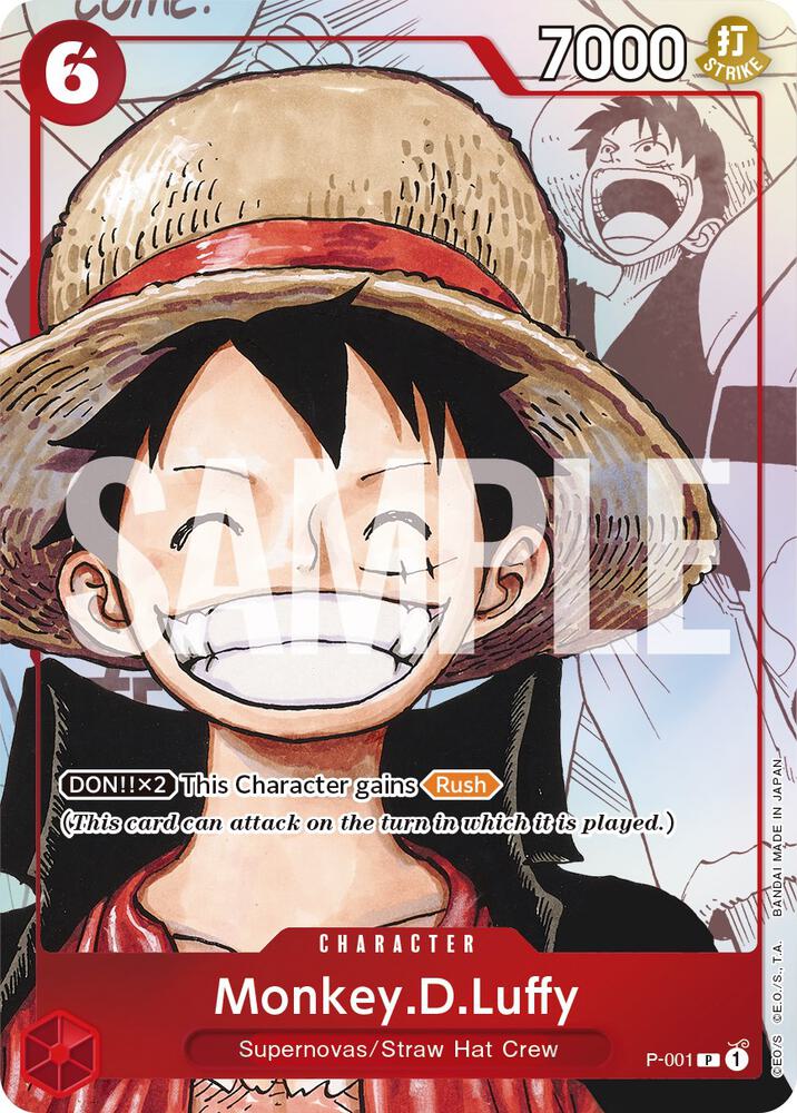 Monkey.D.Luffy (Alternate Art) (P-001) [One Piece Promotion Cards] | Jack's On Queen