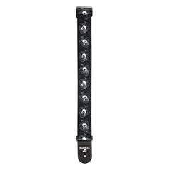 D'Addario Alchemy Guitar Strap, Skulls in Spades | Jack's On Queen