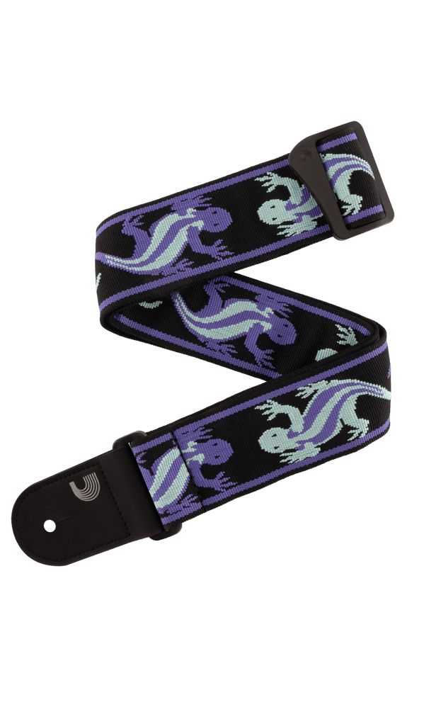 D'Addario 50PW02 VINTAGE PLANET WAVES LIZARDS STRAP (teal) | Jack's On Queen