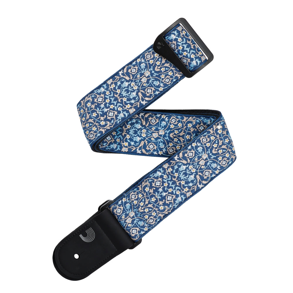 D'Addario Accessories - Eco Persian Woven Guitar Strap, Blue - 50RW08 | Jack's On Queen