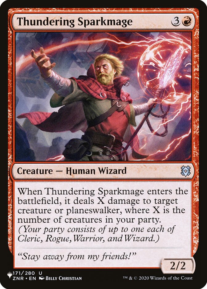 Thundering Sparkmage [The List] | Jack's On Queen