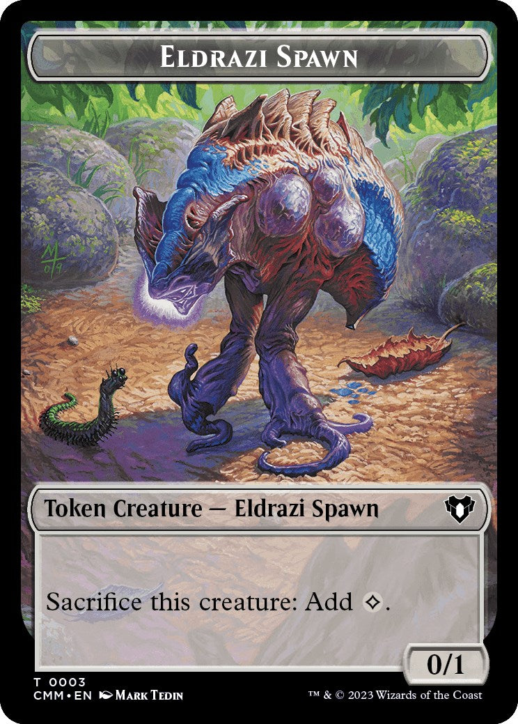 Eldrazi Spawn // Construct (0041) Double-Sided Token [Commander Masters Tokens] | Jack's On Queen