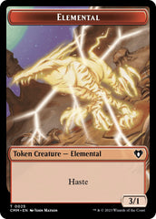 Elemental (0025) // Cat (0005) Double-Sided Token [Commander Masters Tokens] | Jack's On Queen