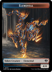 Elemental (0037) // Human Soldier Double-Sided Token [Commander Masters Tokens] | Jack's On Queen