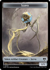 Servo // Emblem - Daretti, Scrap Savant Double-Sided Token [Commander Masters Tokens] | Jack's On Queen