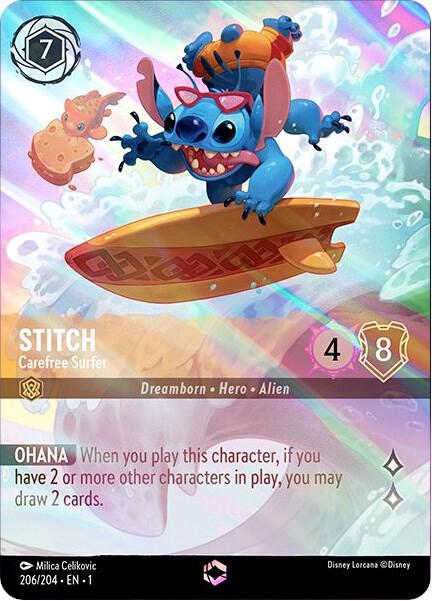Stitch - Carefree Surfer (Enchanted) (206/204) [The First Chapter] | Jack's On Queen