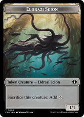 Eldrazi Scion // Stoneforged Blade Double-Sided Token [Commander Masters Tokens] | Jack's On Queen
