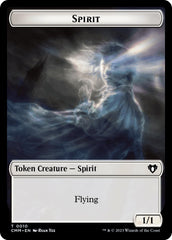 Spirit (0010) // Drake Double-Sided Token [Commander Masters Tokens] | Jack's On Queen