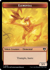 Elemental (0026) // Cat (0030) Double-Sided Token [Commander Masters Tokens] | Jack's On Queen