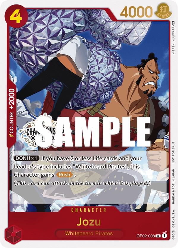 Jozu (Store Championship Participation Pack Vol. 2) (OP02-008) [One Piece Promotion Cards] | Jack's On Queen