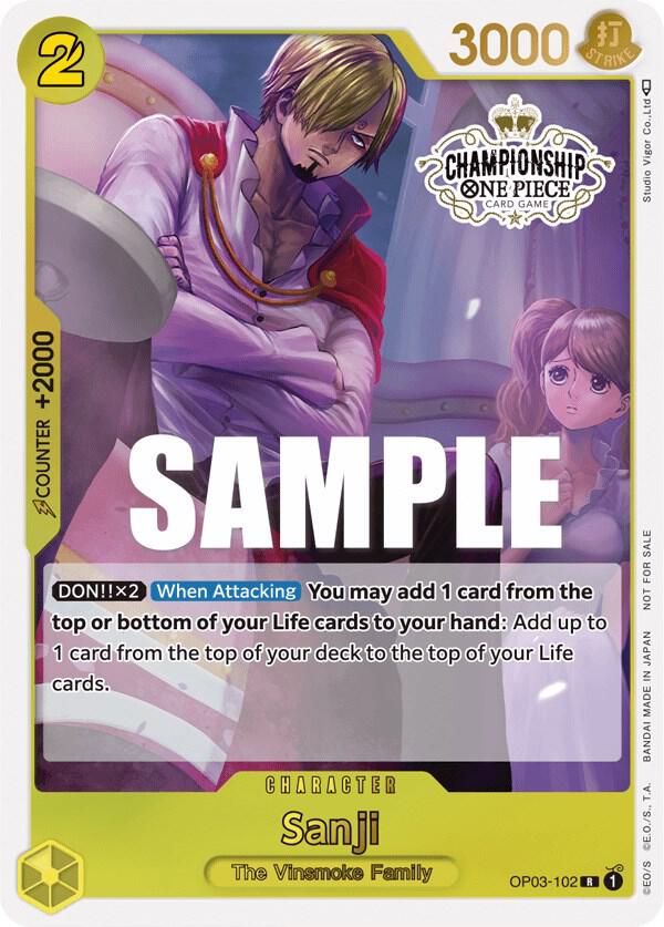 Sanji (Store Championship Participation Pack Vol. 2) (OP03-102) [One Piece Promotion Cards] | Jack's On Queen