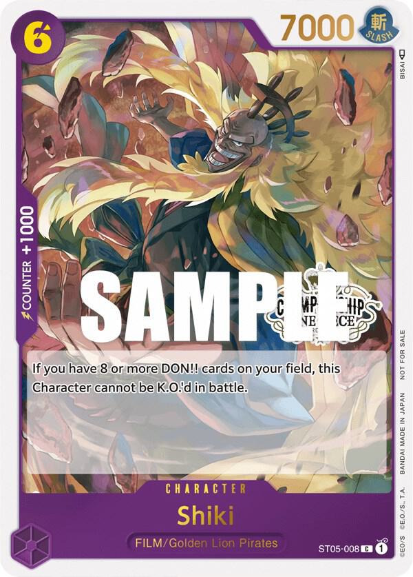 Shiki (Store Championship Participation Pack Vol. 2) (ST05-008) [One Piece Promotion Cards] | Jack's On Queen