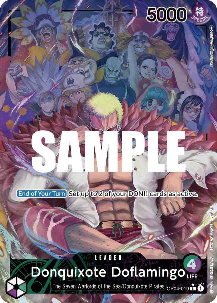 Donquixote Doflamingo (019) (Alternate Art) (OP04-019) [Kingdoms of Intrigue] | Jack's On Queen