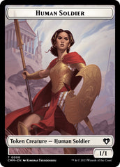 Human Soldier // Elemental (0037) Double-Sided Token [Commander Masters Tokens] | Jack's On Queen
