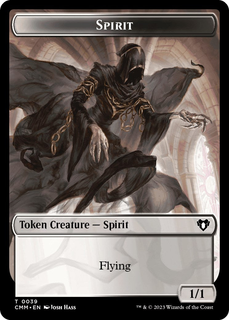 Spirit (0039) // Insect Double-Sided Token [Commander Masters Tokens] | Jack's On Queen