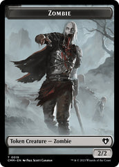 Zombie (0019) // Thrull Double-Sided Token [Commander Masters Tokens] | Jack's On Queen