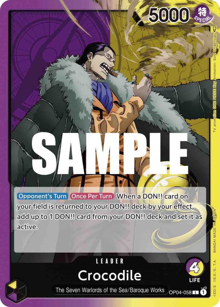Crocodile (058) (OP04-058) [Kingdoms of Intrigue] | Jack's On Queen