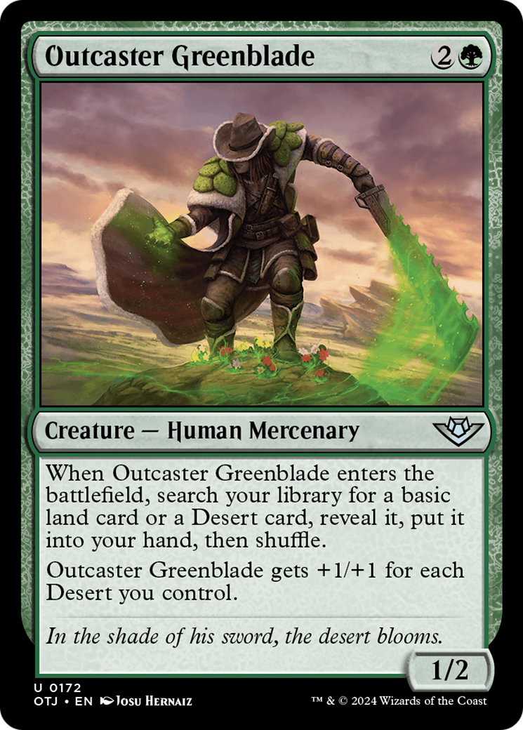 Outcaster Greenblade [Outlaws of Thunder Junction] | Jack's On Queen