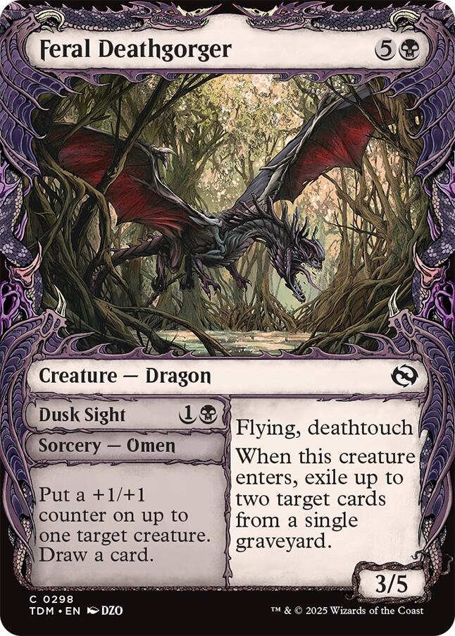 Feral Deathgorger (Showcase) [Tarkir: Dragonstorm] | Jack's On Queen