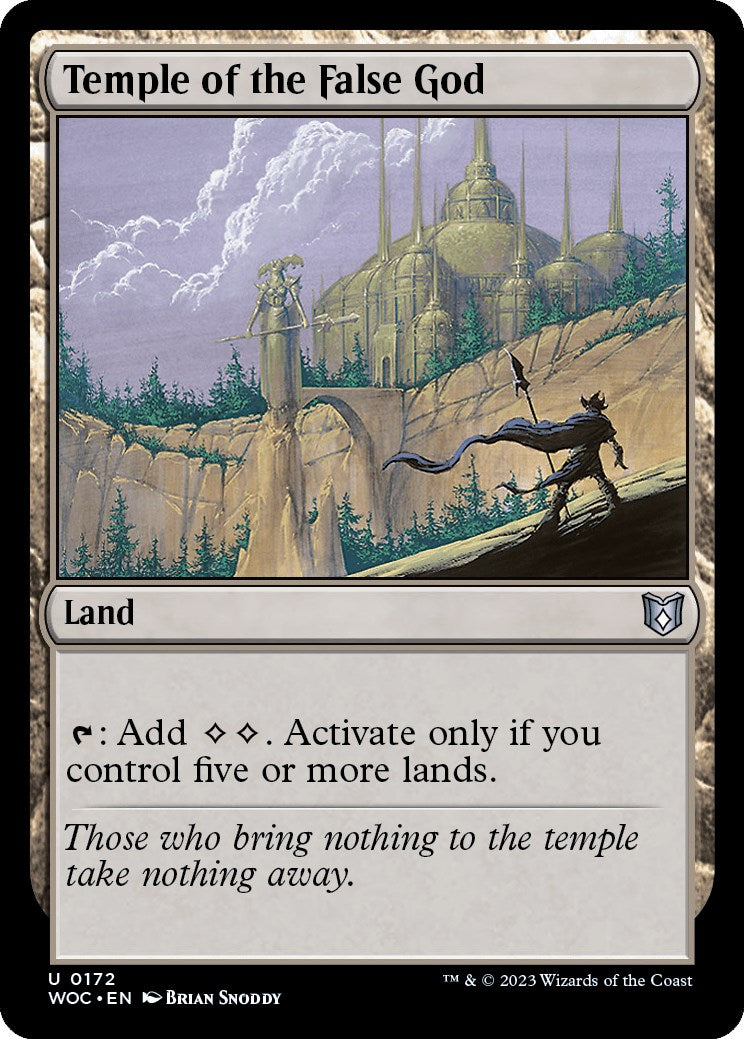 Temple of the False God [Wilds of Eldraine Commander] | Jack's On Queen