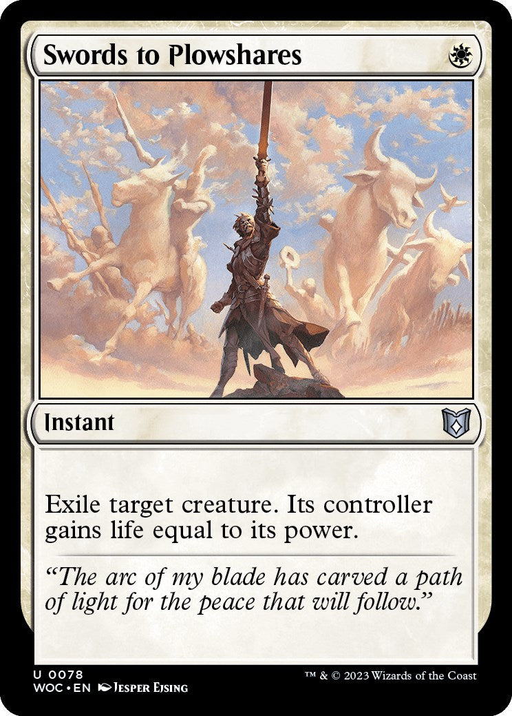 Swords to Plowshares [Wilds of Eldraine Commander] | Jack's On Queen