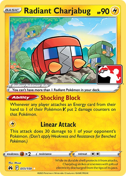 Radiant Charjabug (051/159) [Prize Pack Series Three] | Jack's On Queen