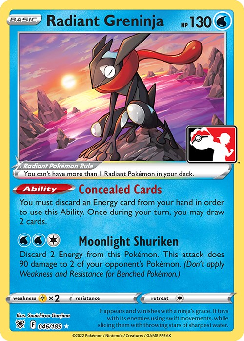 Radiant Greninja (046/189) [Prize Pack Series Three] | Jack's On Queen