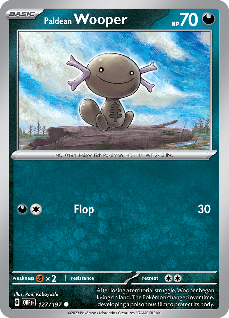 Paldean Wooper (127/197) [Scarlet & Violet: Obsidian Flames] | Jack's On Queen