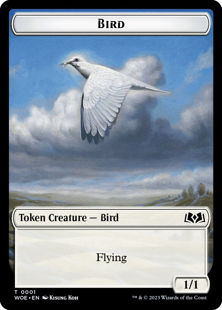 Bird Token [Wilds of Eldraine Tokens] | Jack's On Queen