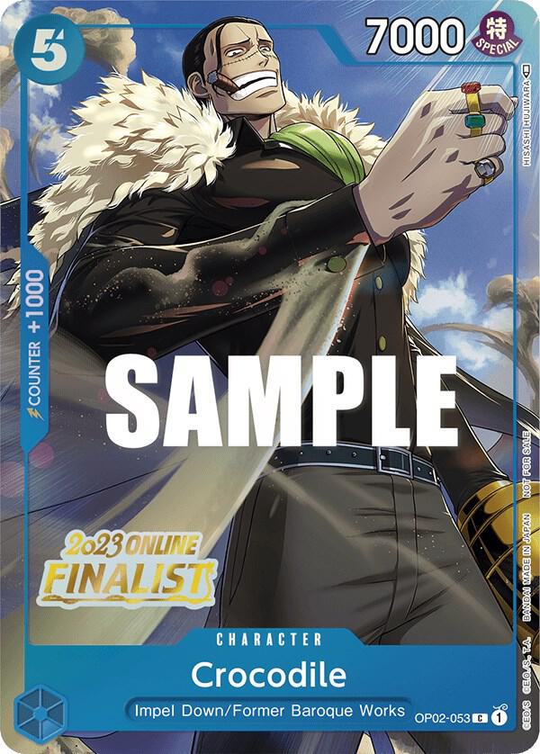 Crocodile (Online Regional 2023) [Finalist] (OP02-053) [One Piece Promotion Cards] | Jack's On Queen