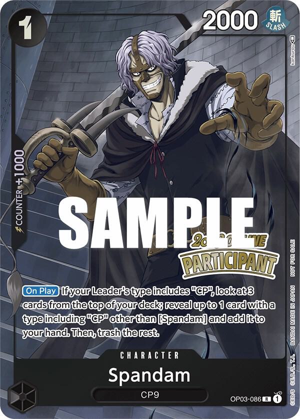 Spandam (Online Regional 2023) [Participant] (OP03-086) [One Piece Promotion Cards] | Jack's On Queen