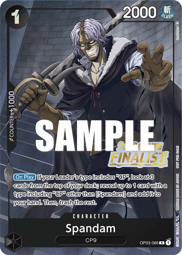 Spandam (Online Regional 2023) [Finalist] (OP03-086) [One Piece Promotion Cards] | Jack's On Queen