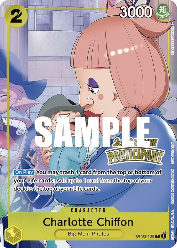 Charlotte Chiffon (Online Regional 2023) [Participant] (OP03-109) [One Piece Promotion Cards] | Jack's On Queen