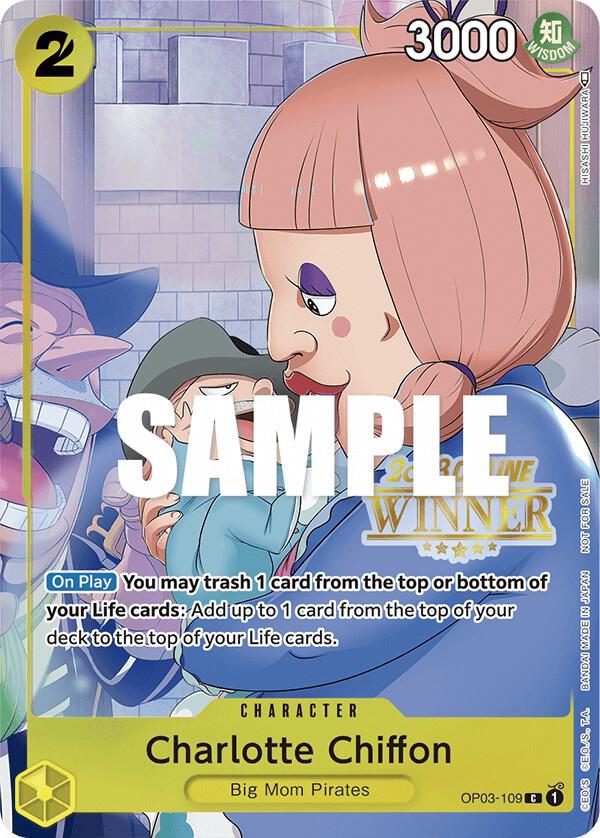Charlotte Chiffon (Online Regional 2023) [Winner] (OP03-109) [One Piece Promotion Cards] | Jack's On Queen