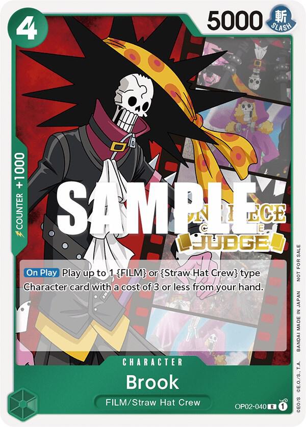 Brook (Judge Pack Vol. 2) (OP02-040) [One Piece Promotion Cards] | Jack's On Queen